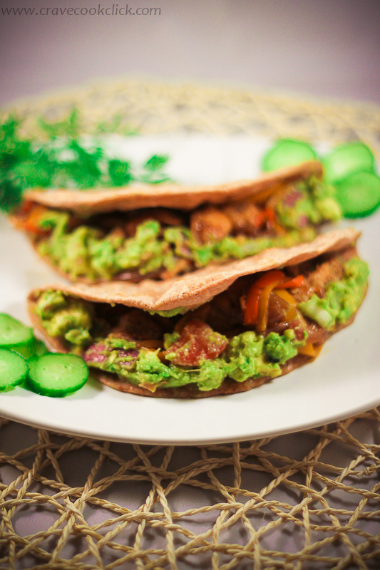 11 Whole Wheat Tortilla with Grilled chicken & Guacamole Recipe