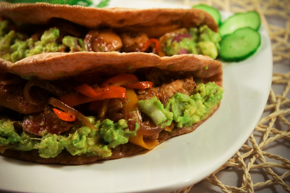 13 950x633 Whole Wheat Tortilla with Grilled chicken & Guacamole Recipe