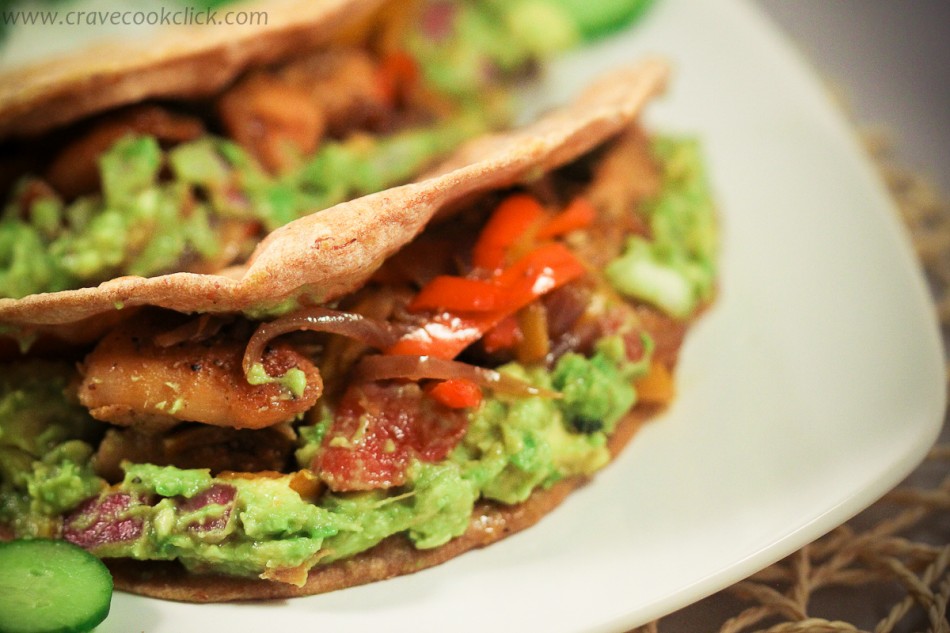 3 950x633 Whole Wheat Tortilla with Grilled chicken & Guacamole Recipe