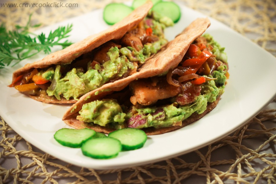 9 950x633 Whole Wheat Tortilla with Grilled chicken & Guacamole Recipe