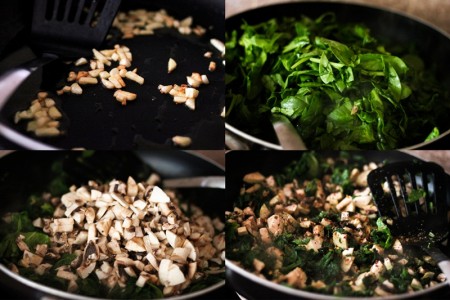 Spinach Mushroom & Cheese Puff Pastry Recipe