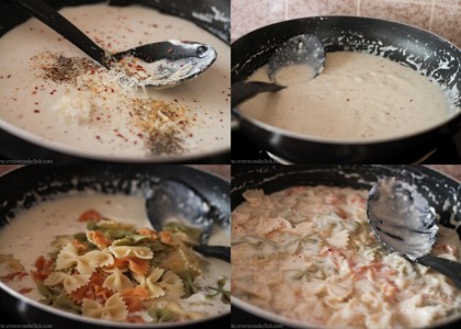 Pasta In White Sauce Recipe