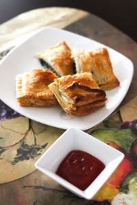 Spinach Mushroom & Cheese Puff Pastry Recipe