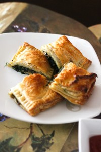 Spinach Mushroom & Cheese Puff Pastry Recipe