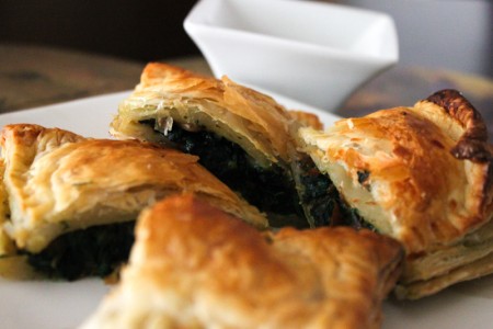 Spinach Mushroom & Cheese Puff Pastry Recipe