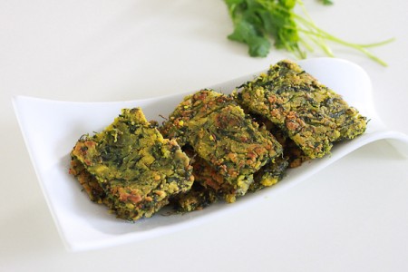 Kothimbir Vadi Recipe