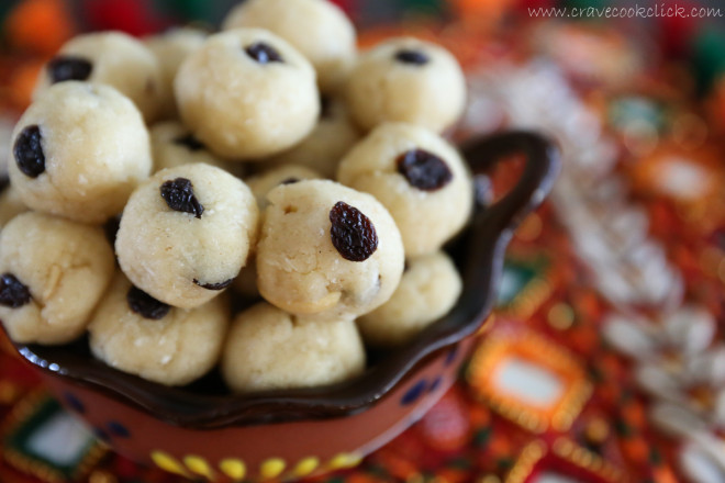 coconut rava ladoo recipe