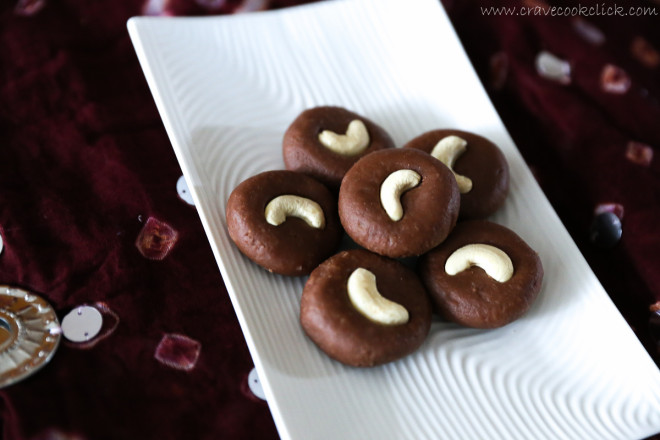 Chocolate Peda Recipe-Easy Diwali Delicacy