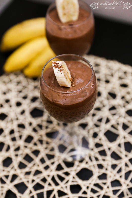 Eggless Chocolate Banana Mousse Recipe/How to make eggless chocolate mousse