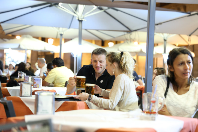 The Plaza Mayor also has a ring of old and traditional shops and cafes under its porticoes 