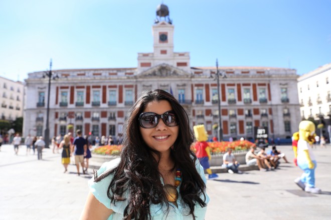 At Puerta De Sol during day time 