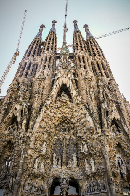 La Sagrada Familia is a large Roman Catholic church in Barcelona, Spain, designed by Catalan architect Antoni Gaudí (1852–1926).