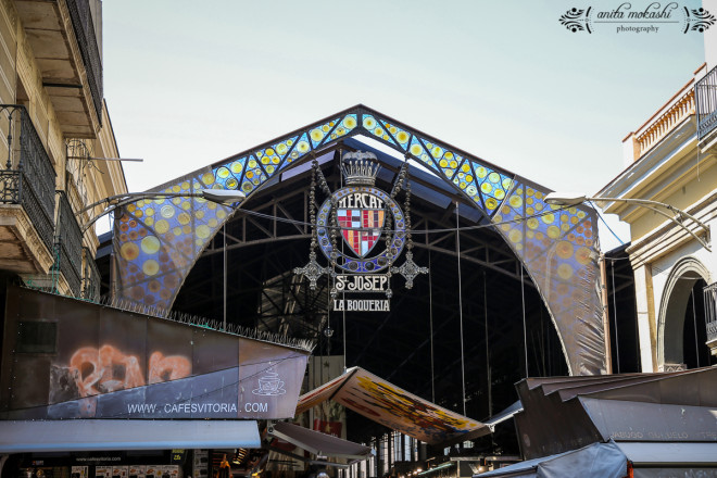 The Mercat de Sant Josep de la Boqueria, la Rambla, Barcelona, Spain