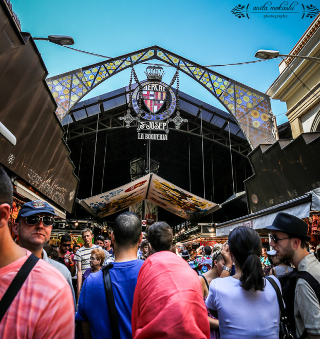 The Mercat de Sant Josep de la Boqueria, la Rambla, Barcelona, Spain