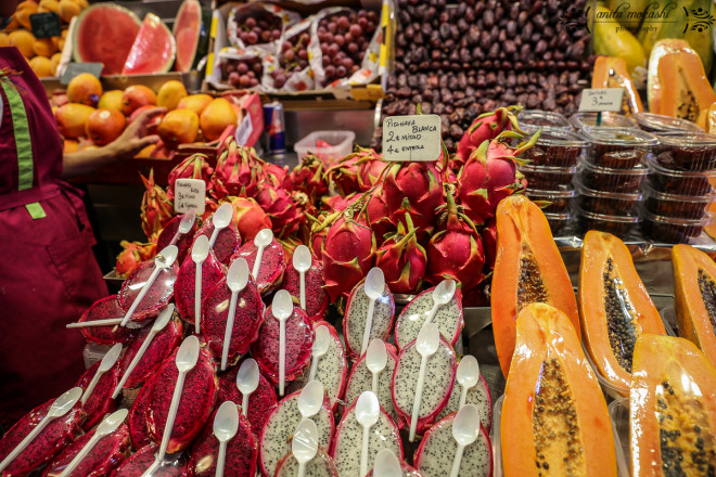 The Mercat de Sant Josep de la Boqueria, la Rambla, Barcelona, Spain