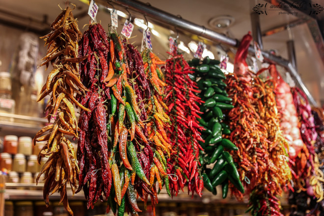 The Mercat de Sant Josep de la Boqueria, la Rambla, Barcelona, Spain