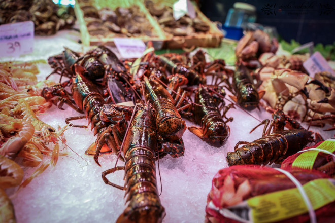 The Mercat de Sant Josep de la Boqueria, la Rambla, Barcelona, Spain