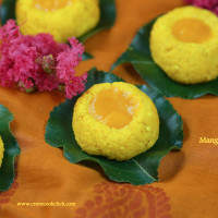 Aam Sandesh/Mango Sandesh Recipe: Mango flavored cottage cheese based Bengali sweet