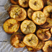 Baked Banana/Plantain Chips Recipe