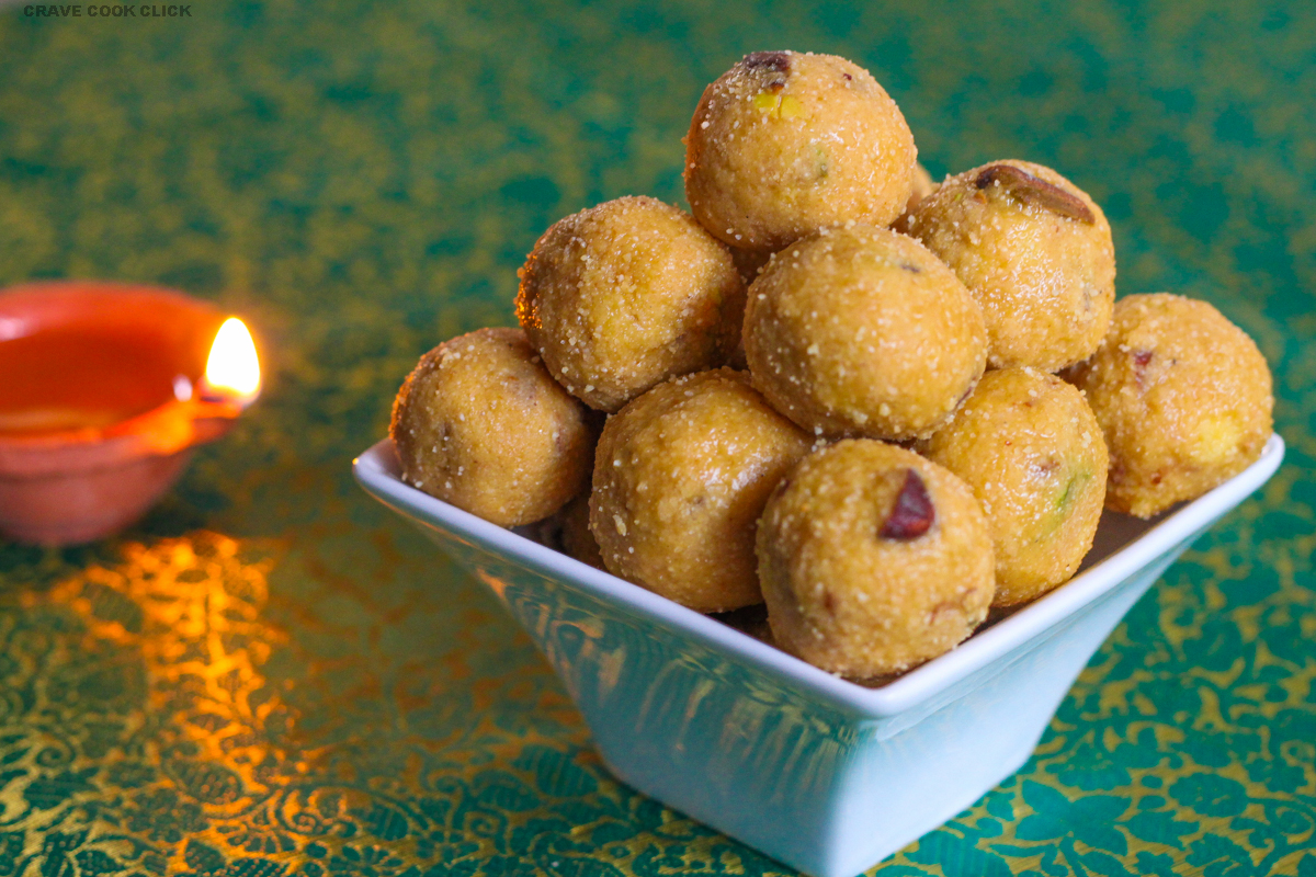 Rava Besan ladoo Recipe