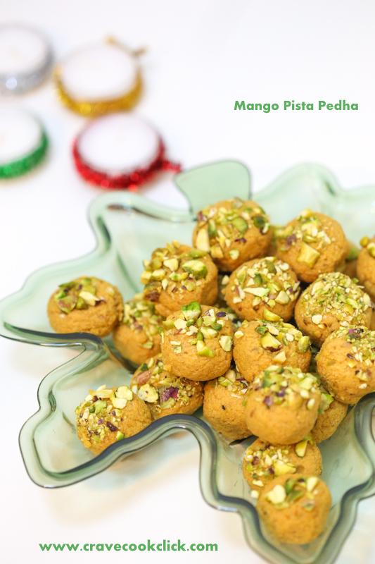 Mango Pista Pedha Recipe