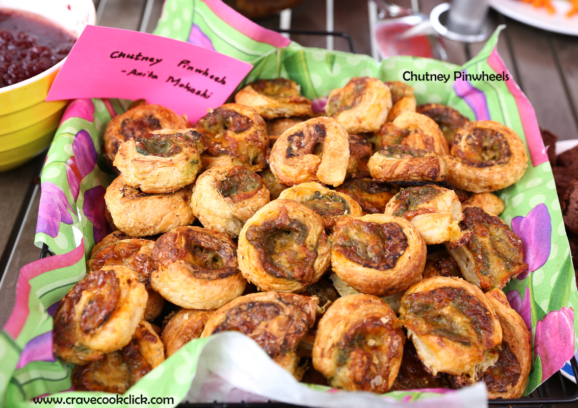 Chutney Pinwheels/How to make chutney pinweels