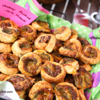 Chutney Pinwheels Recipe/How to make chutney pinwheels