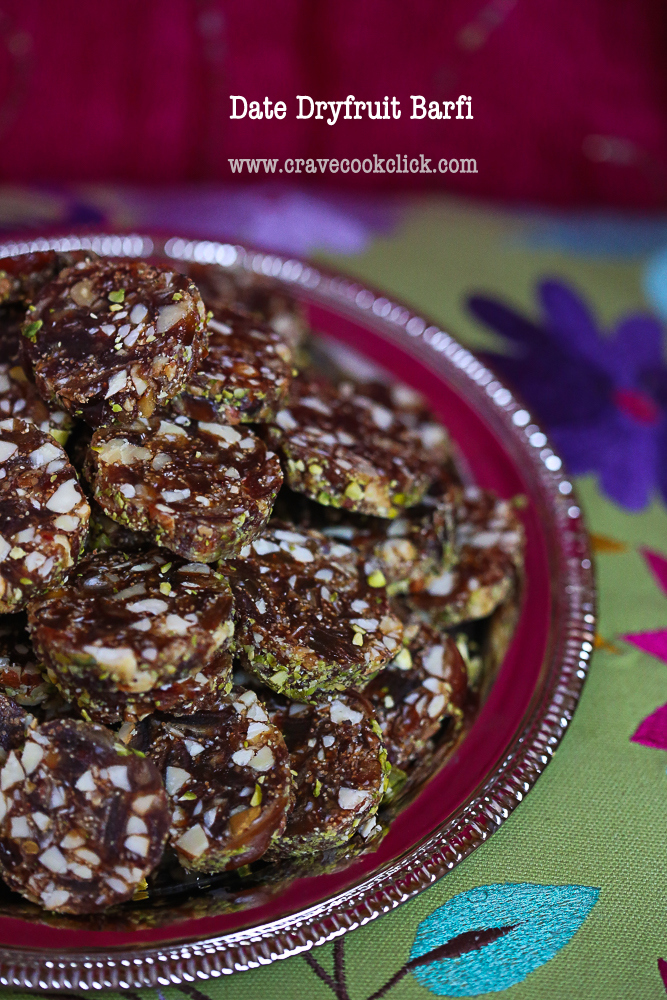  Date Dryfruits Barfi Recipe/How to make date barfi