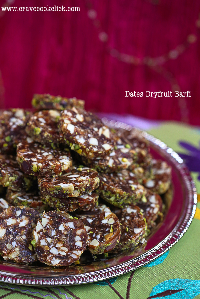  Date Dryfruits Barfi Recipe/How to make date barfi