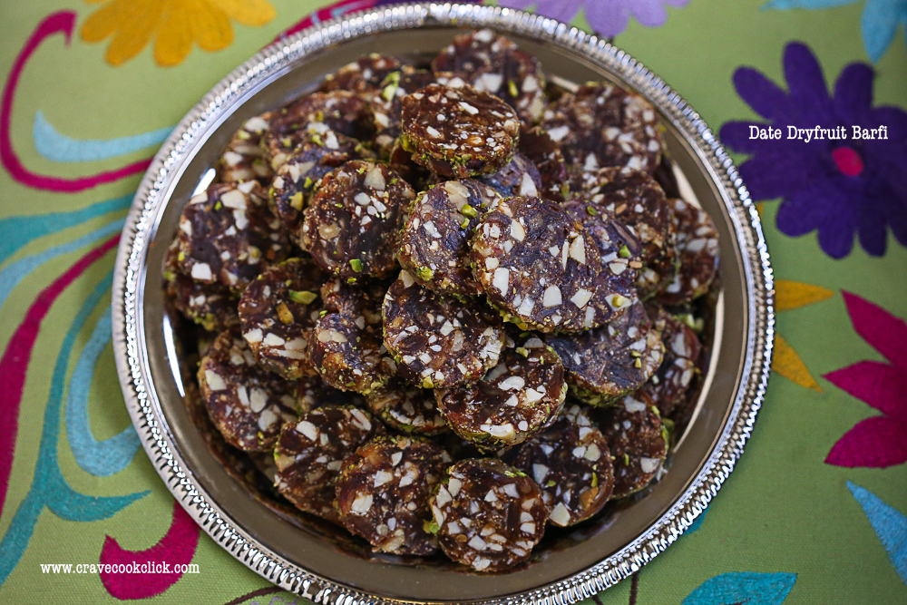  Date Dryfruits Barfi Recipe/How to make date barfi