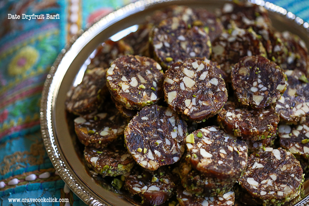  Date Dryfruits Barfi Recipe/How to make date barfi