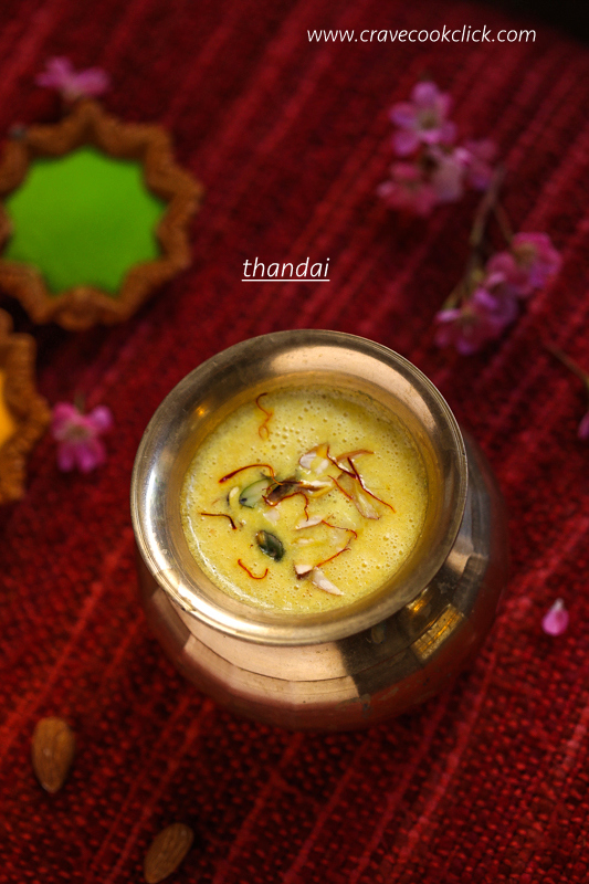 Thandai Recipe, How to make thandai