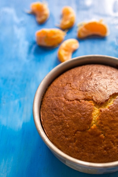 Eggless & Butter Orange Sponge Cake Recipe